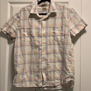 Lucky Brand Flannel Button Down T-shirt Size XL